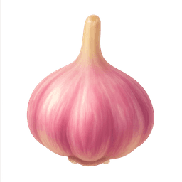 Pink garlic